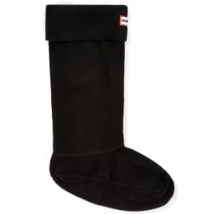 Hunter Unisex Long Fleece Wellington Boot Socks Black Medium