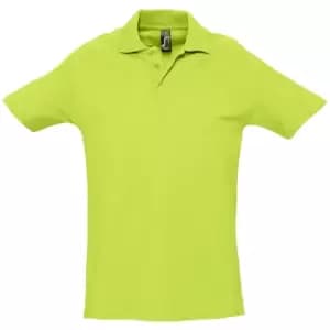 SOLS Mens Spring II Short Sleeve Heavyweight Polo Shirt (L) (Apple Green)