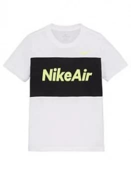 Nike Sportswear Air Older Boys T-Shirt - White/Black