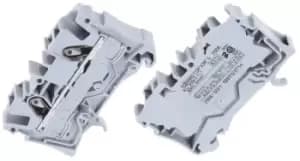 Wago Grey 2006 Standard Din Rail Terminal, 20 10 AWG, 6mm, 800 V