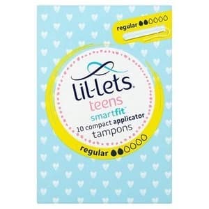 Lil-Lets teens Applicator Tampons Regular x 10