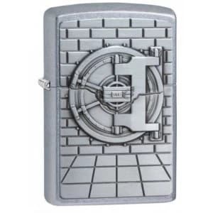 Zippo Safe with Gold Cash Surprise Street Chrome Windproof Lighter