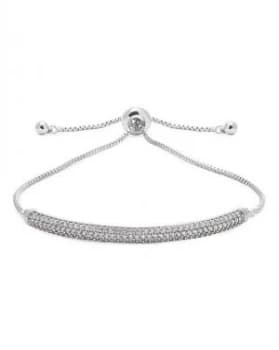 Jon Richard Silver Pave Bar Toggle