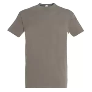 SOLS Mens Imperial Heavyweight Short Sleeve T-Shirt (L) (Light Grey)