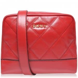 DKNY Sofia Double Chain Crossbody Bag - Bright RED 8RD