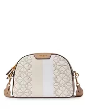 kate spade new york Spade Addy Flower Jacquard Stripe Medium Dome Crossbody Bag