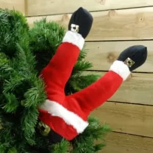 Large Santa Bottom with 50cm Legs Christmas Decoration