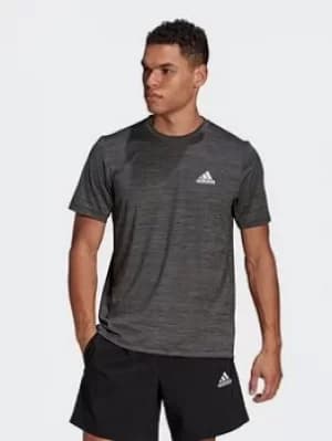 adidas Aeroready Designed To Move Sport Stretch T-Shirt, Blue Size M Men