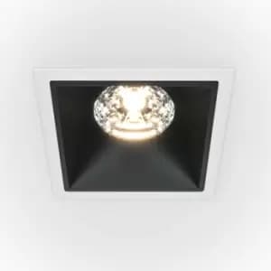 Maytoni Maytoni Alfa LED Square Recessed Downlight White, Black, 1150lm, 4000K