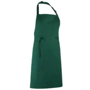 Premier 'colours' Bib Apron / Workwear (pack Of 2) (one Size, Bottle)