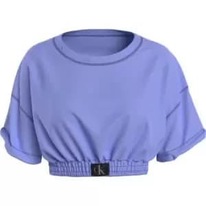 Calvin Klein Cropped Sweatshirt - Blue