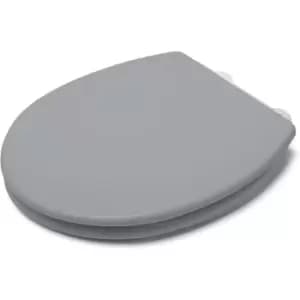 Croydex - Lugano Wood Flexi-Fix Seat Grey