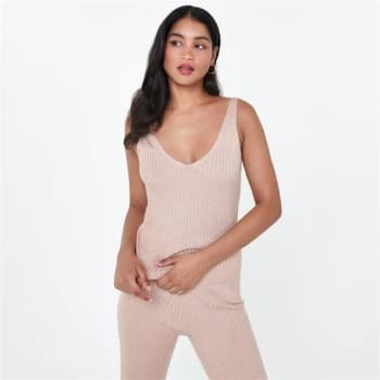 Biba Rib Knit Vest - Neutral