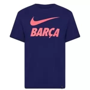 Nike FC Barcelona TR T-Shirt Mens - Blue
