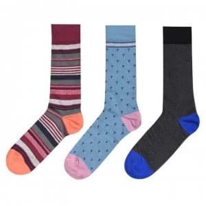 Ted Baker Ted Sock FIV 3 Pack - ASSORTED