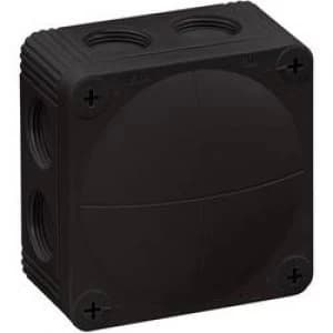 Junction box L x W x H 85 x 85 x 51mm Wiska 10060581 Black