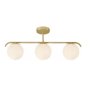Grant Globe Ceiling Light Brass, E14