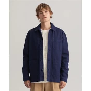 Gant Garment Dyed Overshirt - Blue