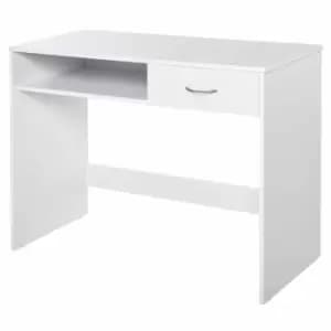 Barat Computer Desk with Storage, white