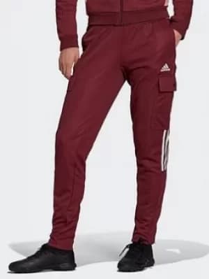 adidas Tiro Cargo Tracksuit Bottoms, Red/Pink Size XL Women