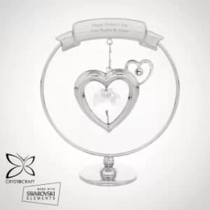 Personalised Crystal Heart Ornament