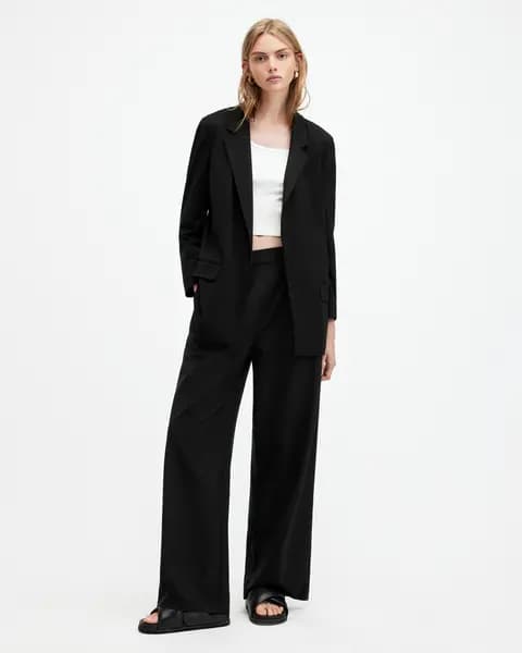 AllSaints Aleida Lightweight Wide Leg Trousers