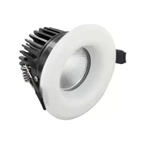 Integral Luxfire Fire Rated Downlight 70mm Cutout IP65 850LM 12W 3000K 55 Beam Dimmable 71LM/W White