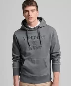 Superdry Code Logo Garment Dye Loose Hoodie
