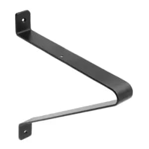 GTV Shelf Support Wall Mounted Brackets 25 x 22cm Black Colour, Pack of 1