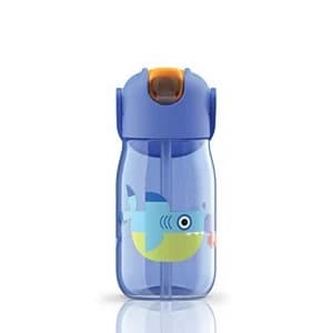 Zoku Zoku Kids Flip Straw Bottle Blue