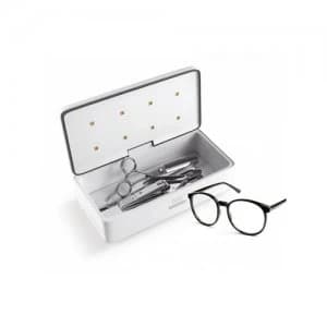 V7 Professional UV Sterilizer 59S UV Sterilizer LED Box with 8 UVC LEDs Quick Sterilization 99.9% Suitable for Mobile Phones Eyeglasses Face Masks Bea