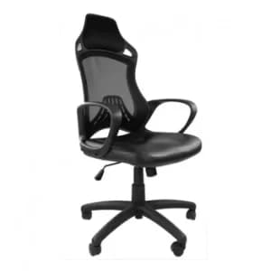 Ascot Black Mesh High Back Office Chair