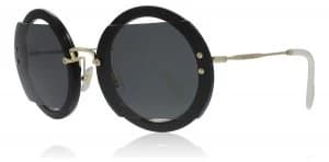 Miu Miu MU06SS Sunglasses Black 1AB1A1 63mm