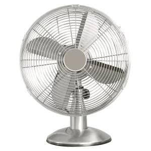 Kingfisher Limitless 12" Desk Fan - Chrome