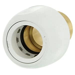 Hep2O HX29/15WS Brass Adaptor Male Socket - 1/2in x 15mm
