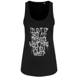Grindstore Womens/Ladies Im Out Of Bed & Dressed Vest Top (L) (Black)