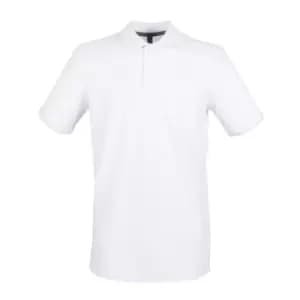 Henbury Mens Modern Fit Cotton Pique Polo Shirt (3XL) (Ash)