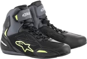 Alpinestars Faster-3 DryStar Motorcycle Shoes, black-grey-yellow, Size 40 41, black-grey-yellow, Size 40 41