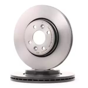 PAIR PAINTED BREMBO BRAKE DISCS 09.8137.21