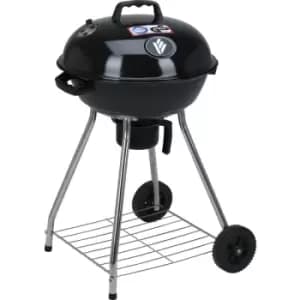 Vaggan - Charcoal bbq Grill on Wheels 45cm Black
