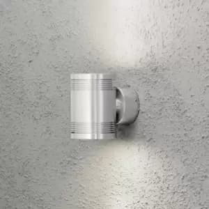 Monza Outdoor Modern Up Down Wall Light Aluminium High Power LED 2x 6 W, IP54