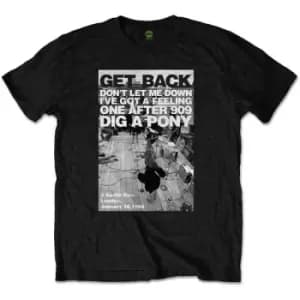 The Beatles - Rooftop Shot Unisex XX-Large T-Shirt - Black