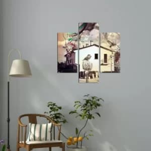 3MDF-013 Multicolor Decorative MDF Painting (3 Pieces)