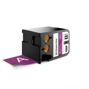 Dymo XTL 54mmx7m All Purpose Vinyl Tape White on Purple 1 Roll of Tape
