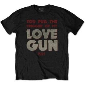 KISS - Pull The Trigger Mens Large T-Shirt - Black