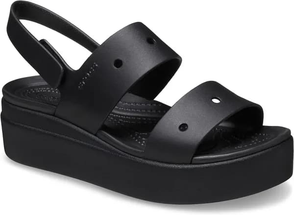 Crocs Women Brooklyn Low Sandals Black / Black 4