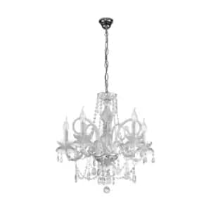 Amaro Multi Arm Chandeliers 5 Light Chrome