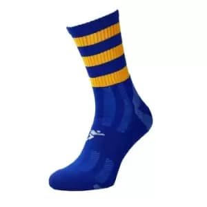 Precision Pro Hooped GAA Mid Socks Junior Royal/Amber UK SIze J8-J11