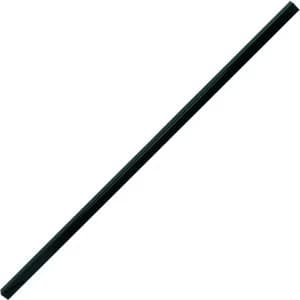 Wickes Chelsea Bow Top Steel Gate Post Black - 50 x 1980 mm