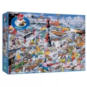 I Love Boats 1000 Piece Jigsaw Puzzle